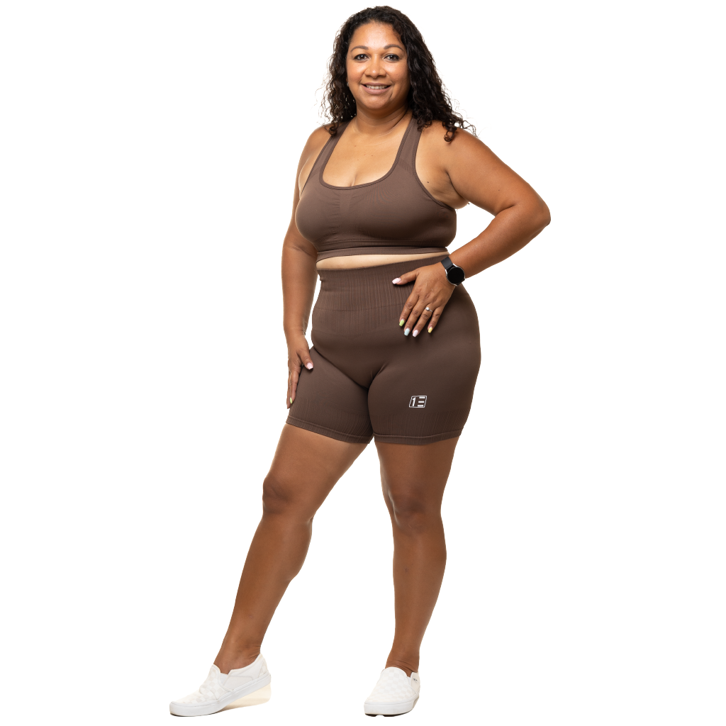 Foundation Ribbed Detailed Set | Brown